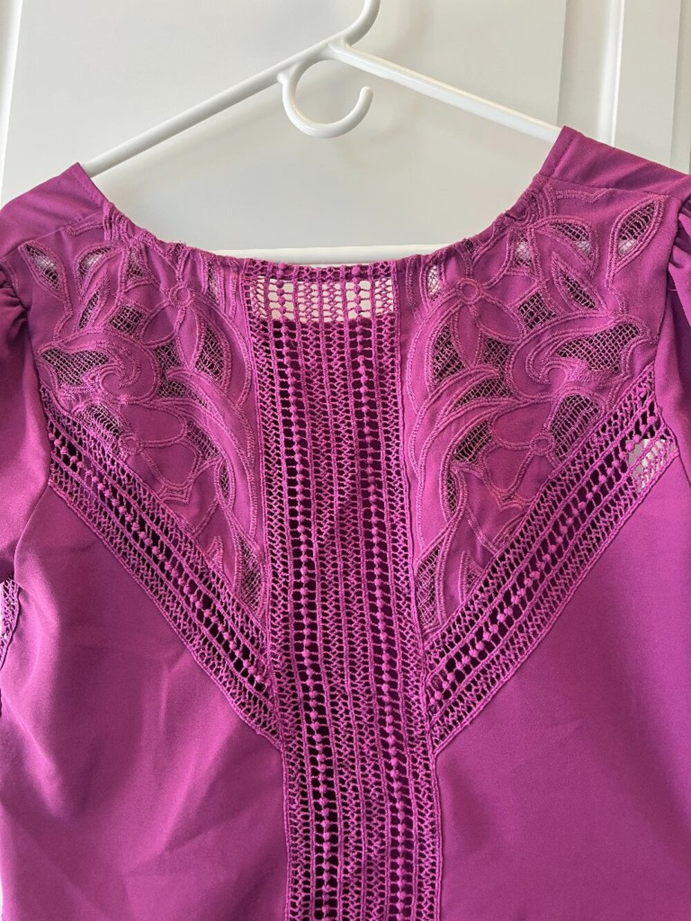 Brixon Ivy Gracia crochet back blouse